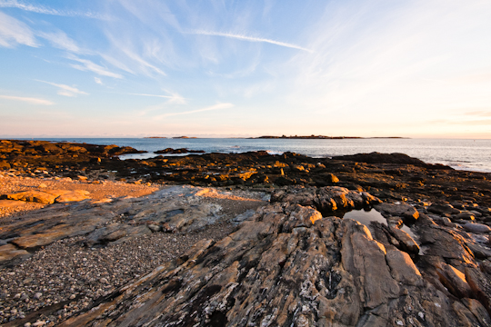 View of Damariscove from Ocean Point, Boothbay, Maine